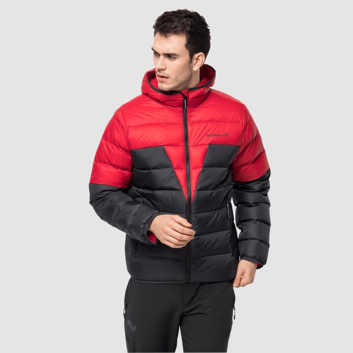 Chamarra Pluma Jack Wolfskin Dna Tundra Hombre Rojos Mexico-2873456